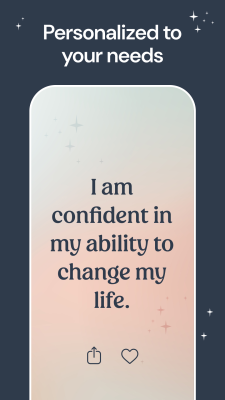 Screenshot of the application I am - Daily affirmations - #2