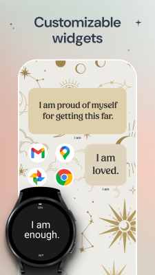 Screenshot of the application I am - Daily affirmations - #3