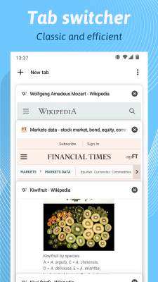 Screenshot of the application Kiwi Browser - #2