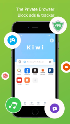 Screenshot of the application Kiwi VPN & Private Browser - #2