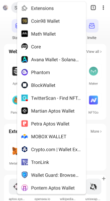 Screenshot of the application Mises Browser - #2