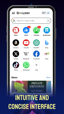 Screenshot of the application Ai Browser - #1