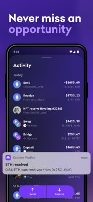 Screenshot of the application Kraken Wallet - #7