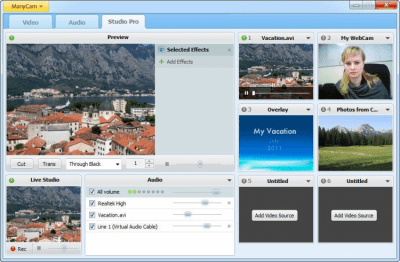 Screenshot of the application ManyCam Free - #4