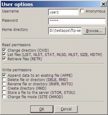 Screenshot of the application FTP Server - #2