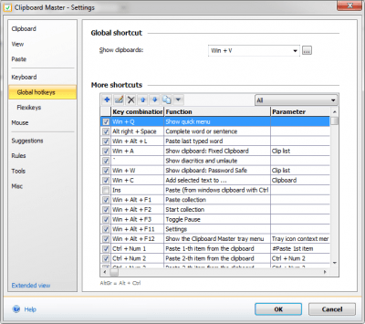 Screenshot of the application Clipboard Master - #4