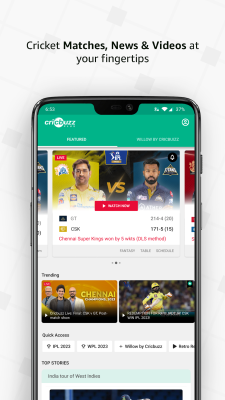 Screenshot of the application Cricbuzz - #1