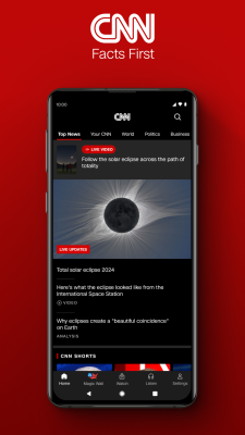 Screenshot of the application CNN - #1