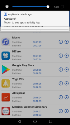 Screenshot of the application Appwatch: pop up ads removal - #4