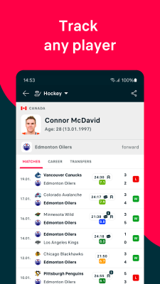 Screenshot of the application Flashscore - #5