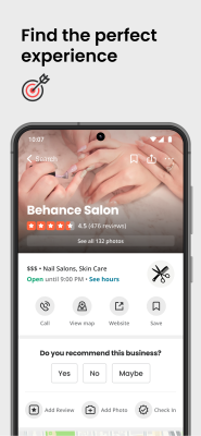 Screenshot of the application Yelp - #3
