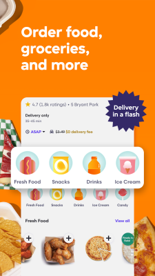 Screenshot of the application Seamless: Local Food Delivery - #2