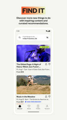 Screenshot of the application Eventbrite App - #1