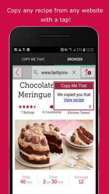 Screenshot of the application Copy Me That - #2