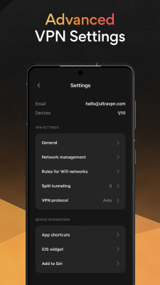Screenshot of the application Ultra VPN - #4