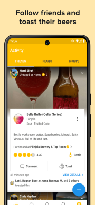 Screenshot of the application Untappd - #5