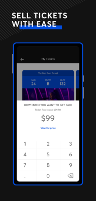 Screenshot of the application Ticketmaster - #5
