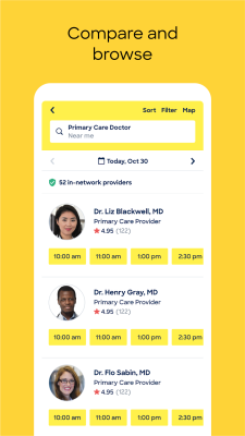 Screenshot of the application Zocdoc - #2