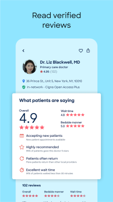 Screenshot of the application Zocdoc - #3