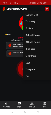 Screenshot of the application MD PROXY VPN - #1