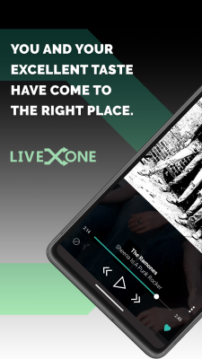 Screenshot of the application LiveOne - #1
