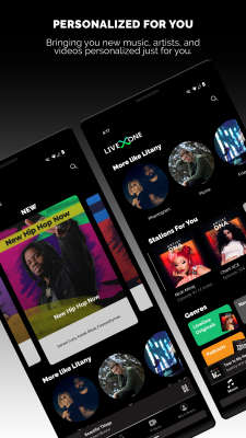 Screenshot of the application LiveOne - #6