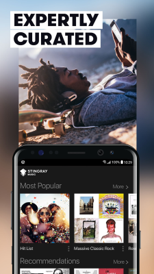 Screenshot of the application Stingray Music - #1