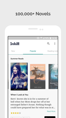 Screenshot of the application Inkitt - #1