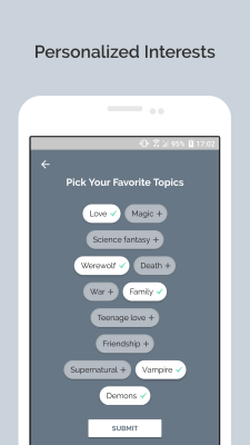 Screenshot of the application Inkitt - #5
