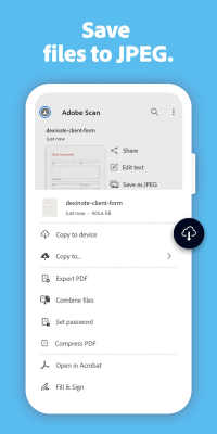 Screenshot of the application Adobe Scan - #2
