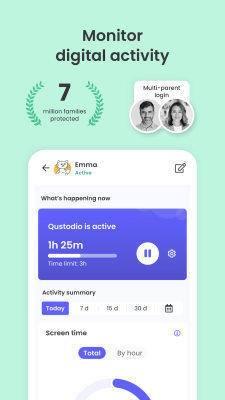 Screenshot of the application Qustodio Parental Control App - #1