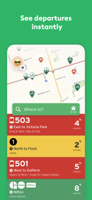Screenshot of the application Transit - #1