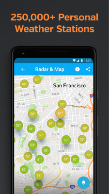 Screenshot of the application Weather Underground - #5