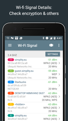 Screenshot of the application Network Analyzer - #2