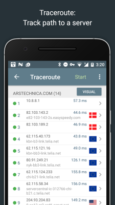 Screenshot of the application Network Analyzer - #7