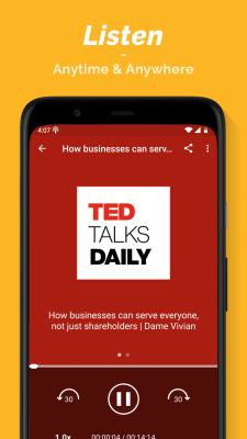 Screenshot of the application Podcast Player - #2