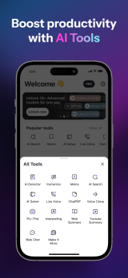 Screenshot of the application Monica AI - #5