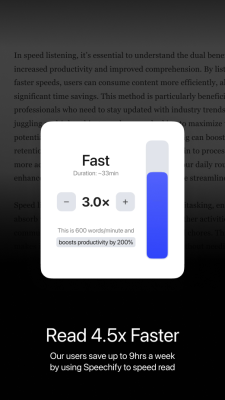Screenshot of the application Speechify - #4
