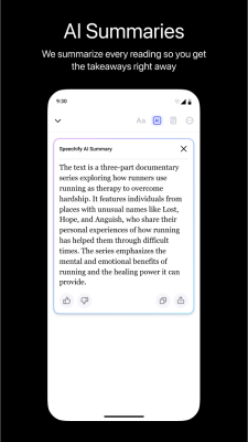 Screenshot of the application Speechify - #8
