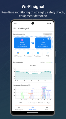 Screenshot of the application Signal Detector - #2