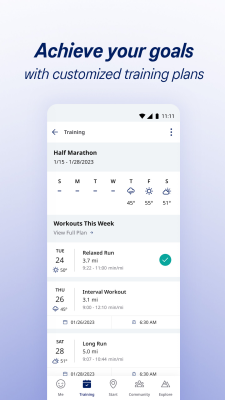 Screenshot of the application ASICS Runkeeper - Run Tracker - #3