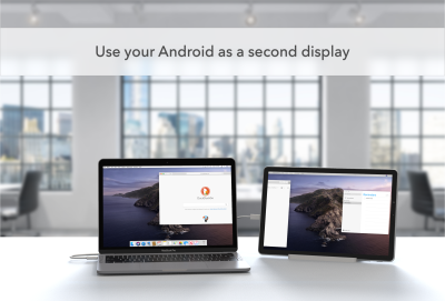 Screenshot of the application Duet Display - #1