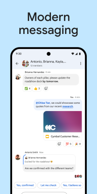 Screenshot of the application Google Chat - #1