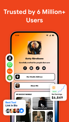 Screenshot of the application Linkbio - #1