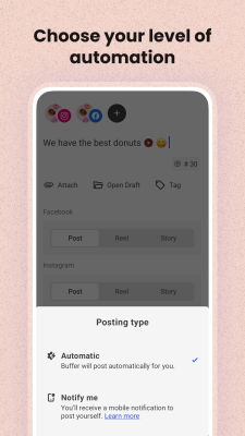 Screenshot of the application Buffer - #7
