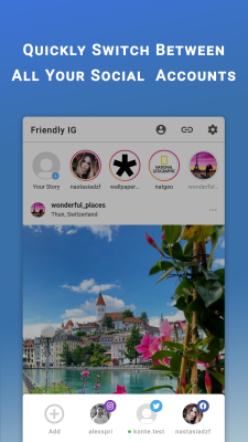 Screenshot of the application Friendly For Instagram - #1