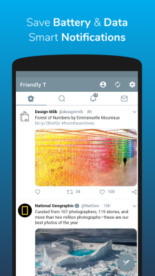 Screenshot of the application Friendly For Twitter/X - #2