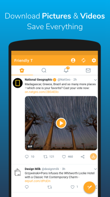 Screenshot of the application Friendly For Twitter/X - #3