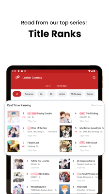 Screenshot of the application Lezhin Comics - #10