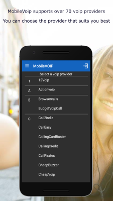 Screenshot of the application MobileVOIP international calls - #3